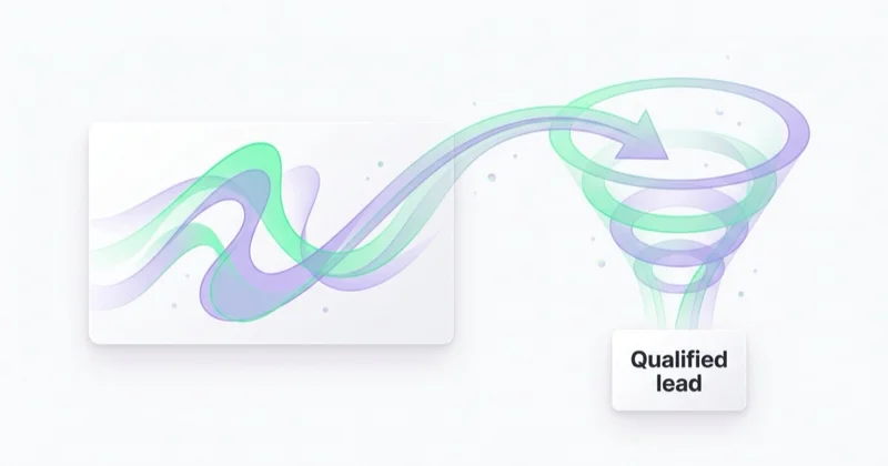 Landing page and form producing a qualified lead