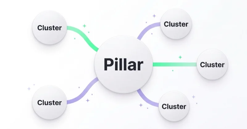 B2B content cluster model: pillar and clusters