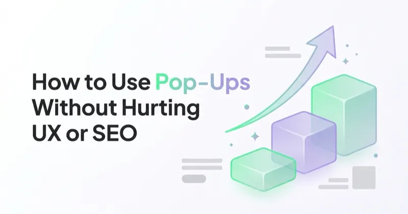 How to Use Pop-Ups Without Hurting UX or SEO
