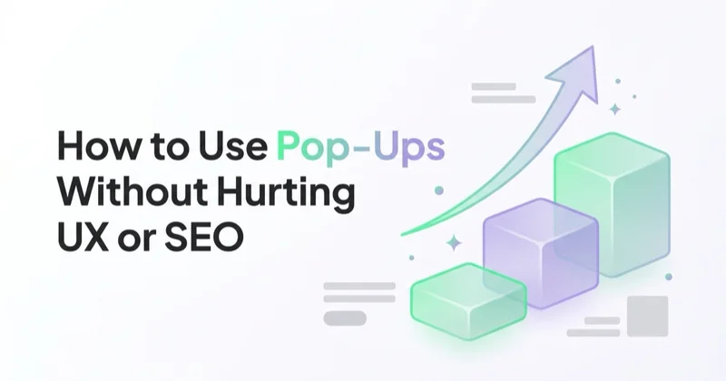 How to Use Pop-Ups Without Hurting UX or SEO