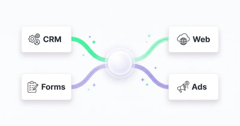 Data sources feeding CRM marketing automation