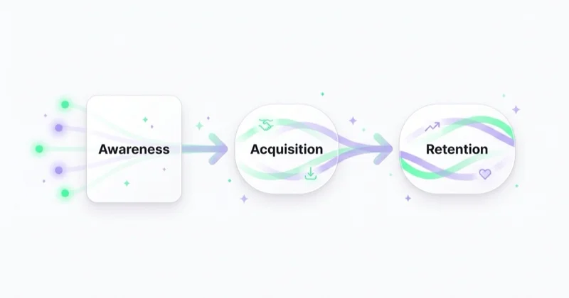 Channel roles across awareness, acquisition, retention