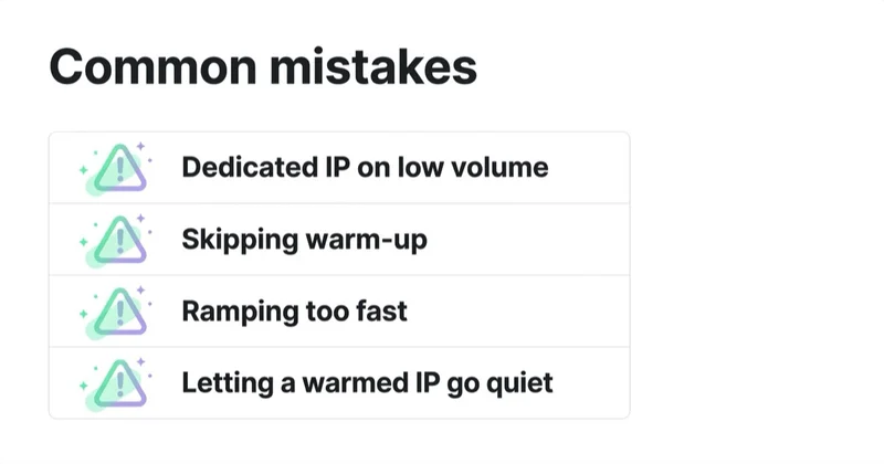 Diagram illustrating common mistakes.