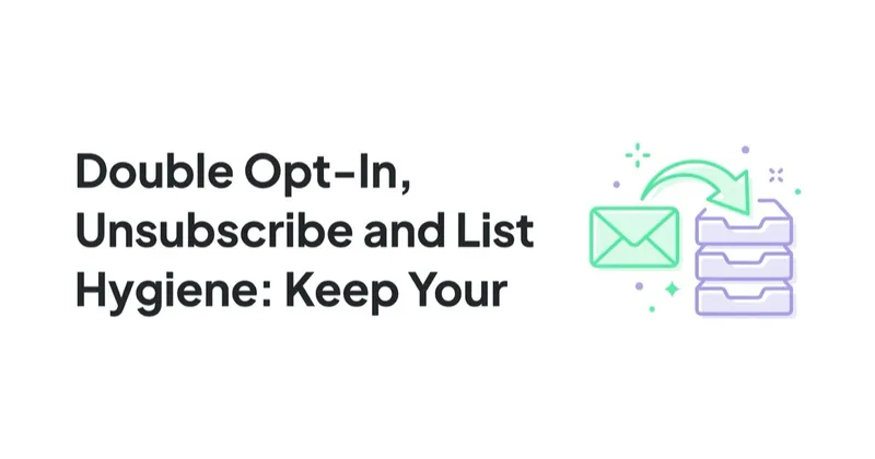 Double Opt-In, Unsubscribe and List Hygiene: Keep Your List Healthy