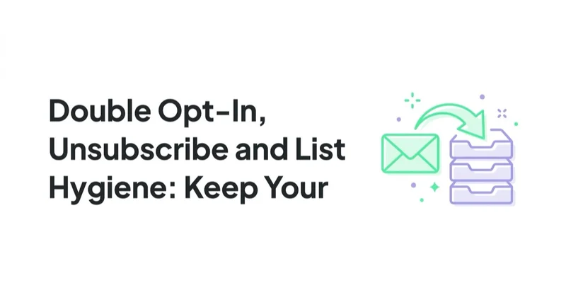 Double Opt-In, Unsubscribe and List Hygiene: Keep Your List Healthy