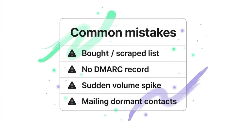 Diagram illustrating common mistakes.