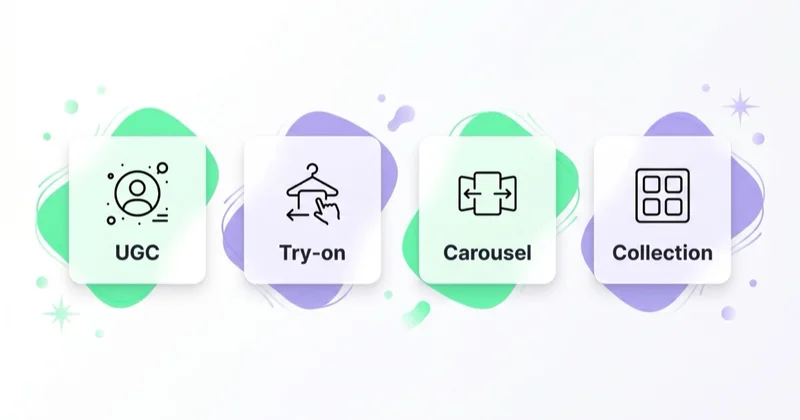 Creative formats that sell fashion — UGC, try-on, carousel and collection.