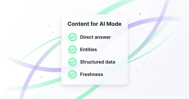 Content checklist for Google AI Mode