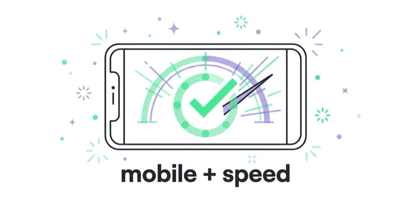 Diagram: speed and mobile are part of the design.