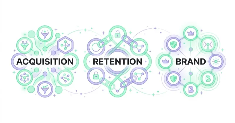 Organising a marketing team around outcomes — acquisition, retention, brand — not a copied org chart.