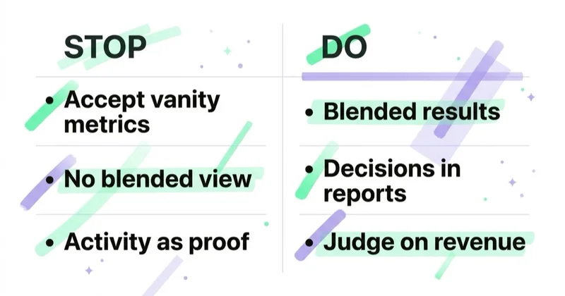 Diagram: agency-judgement do's and don'ts.