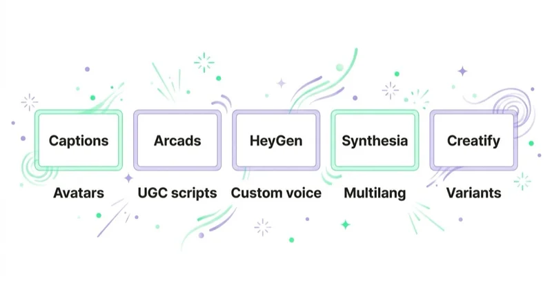 Five AI UGC tools compared.