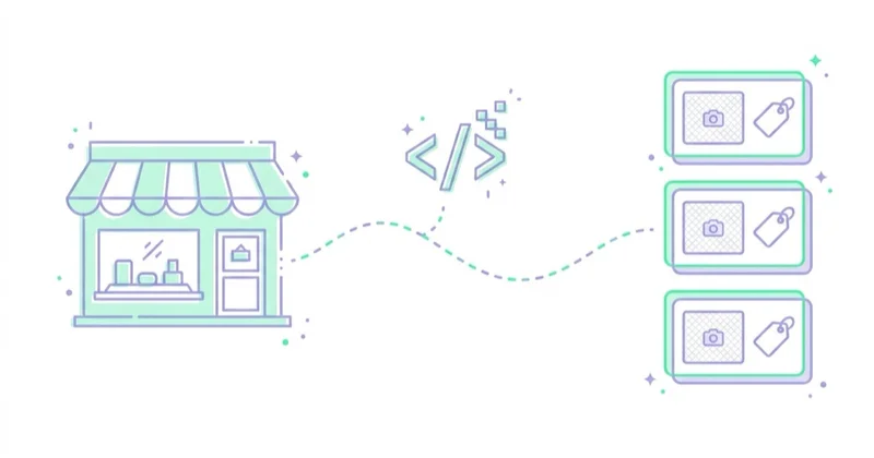 Diagram illustrating ecommerce remarketing setup.