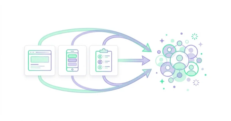 Diagram illustrating main remarketing data sources.