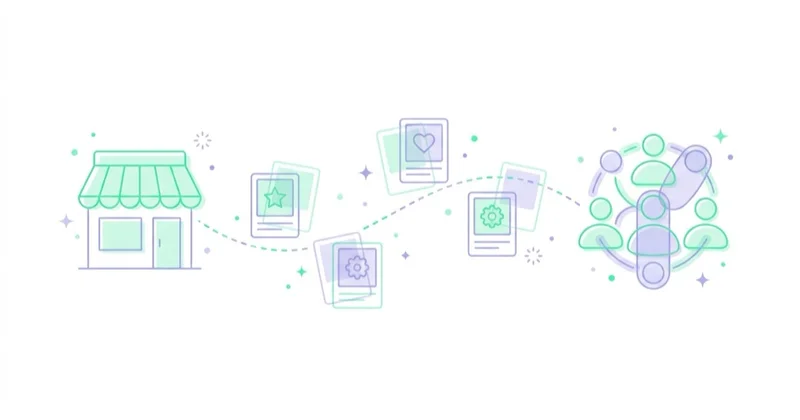 Diagram illustrating remarketing for ecommerce.