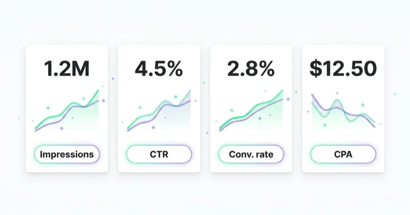 Diagram illustrating how to measure responsive display ads.