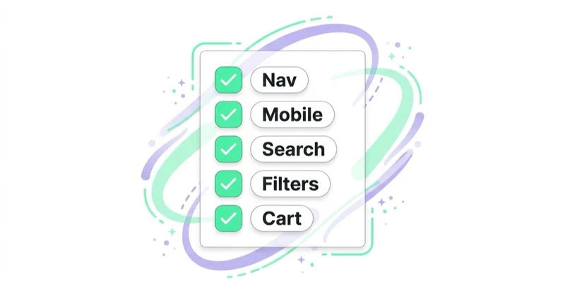Diagram illustrating step 2: audit ux, navigation and mobile experience.