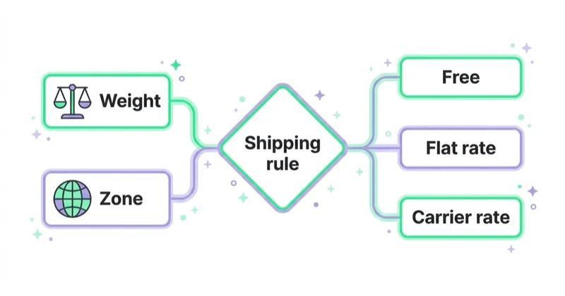 Diagram illustrating step 7: plan shipping, fulfilment and returns.