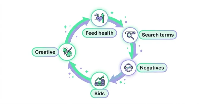 Diagram illustrating shopping optimisation workflow.