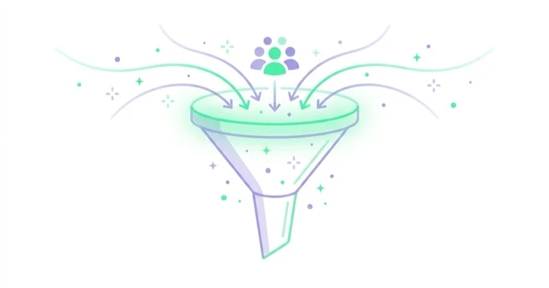 Diagram illustrating upper-funnel targeting: awareness and demand creation.