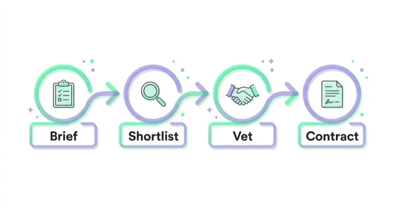 Diagram illustrating how to use agency awards in a serious selection process.