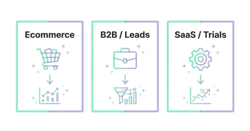 Diagram illustrating how utms work for different business models.
