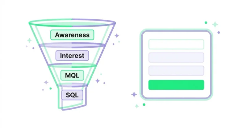 Diagram illustrating lead generation and b2b use cases.