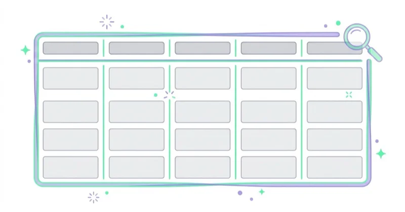 Diagram illustrating recommended keyword matrix columns.