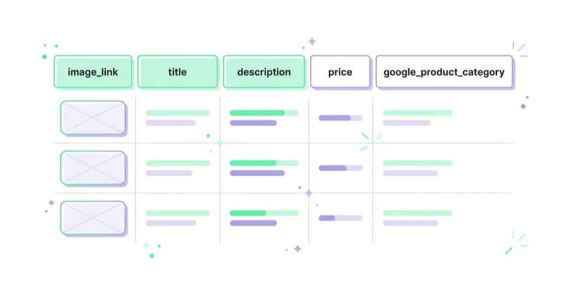 Diagram illustrating description, images and category data.