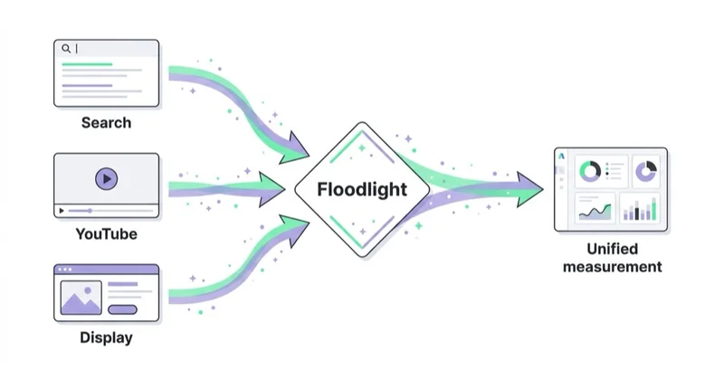 Diagram illustrating floodlight and unified measurement.