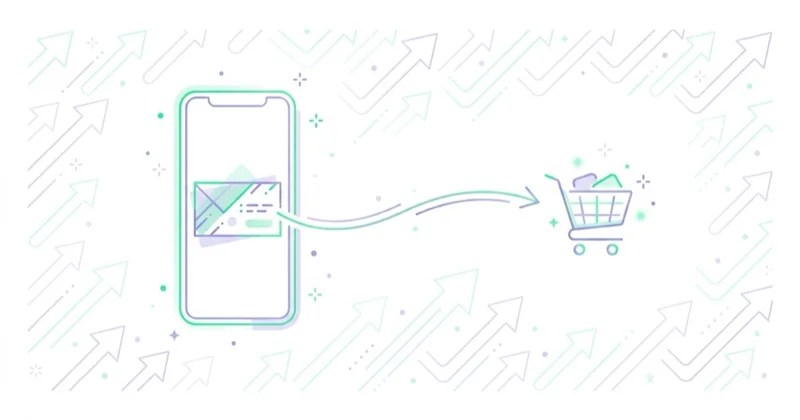 Diagram illustrating m-commerce and paid advertising.