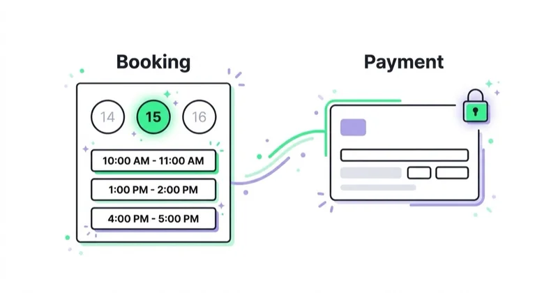 Diagram illustrating online selling for services.