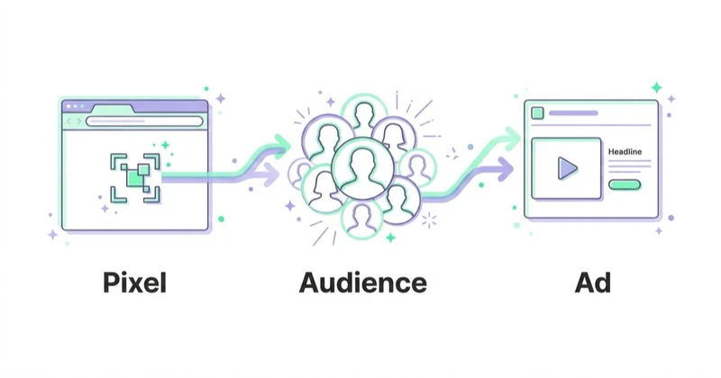 Diagram illustrating meta ads remarketing.