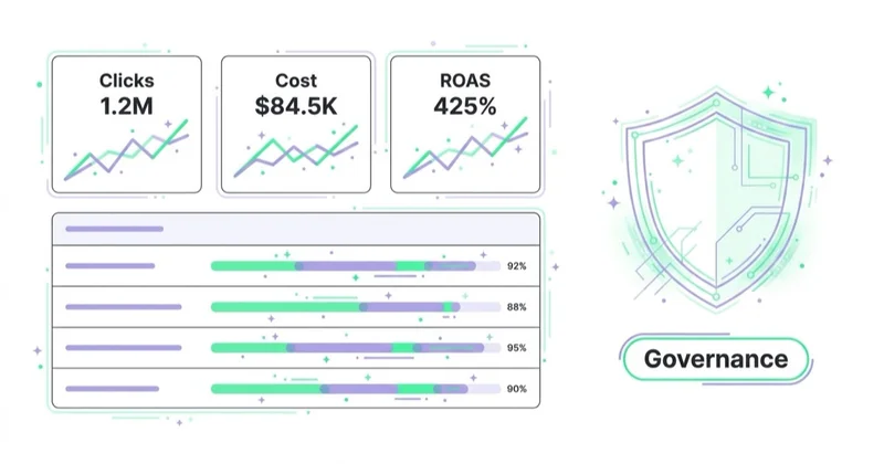Diagram illustrating reporting and governance.