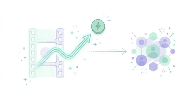 Diagram illustrating organic reels and paid media.