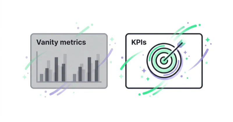 Vanity metrics versus KPIs that actually drive decisions.