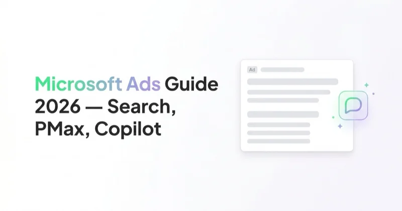 Microsoft Ads (Bing Ads) Guide 2026: Search, Shopping, PMax and Copilot