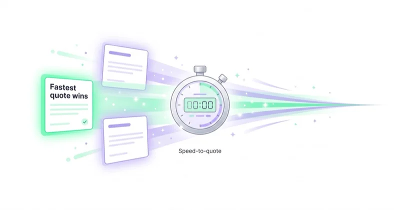 Speed-to-quote in moving: the fastest credible quote usually wins the job among competing movers.