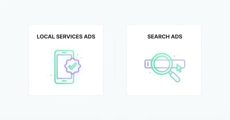 Local Services Ads and Search Ads solve different parts of roofing lead generation.