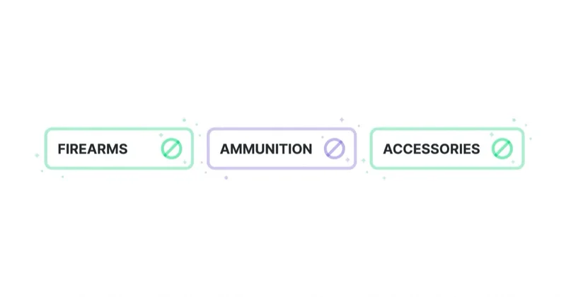 Google and Meta restrict ads for firearms, ammunition and weapon accessories.