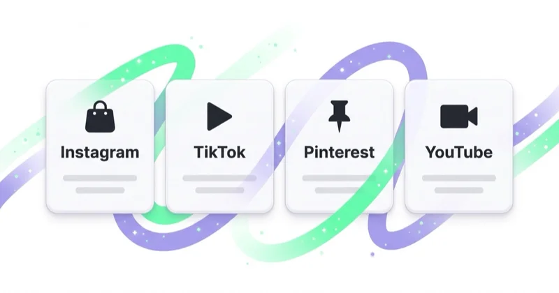 Platform roles for a fashion brand — Instagram as shopfront, TikTok for discovery, Pinterest for intent, YouTube for depth.