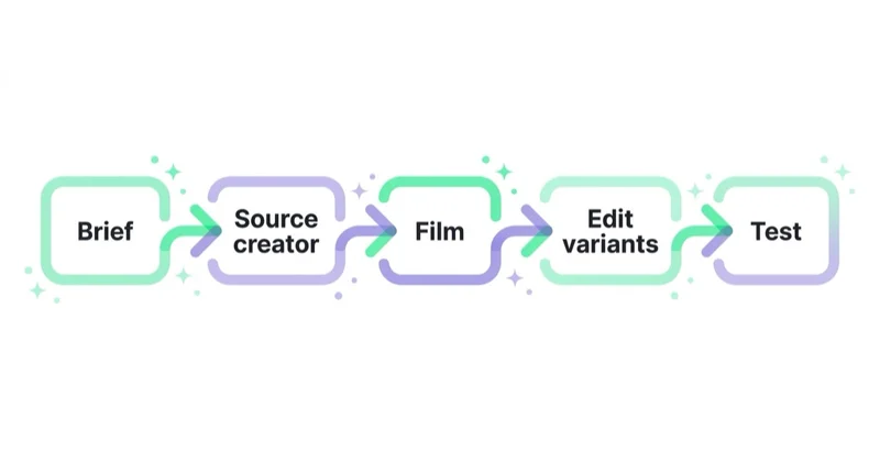 Diagram: the UGC production pipeline.