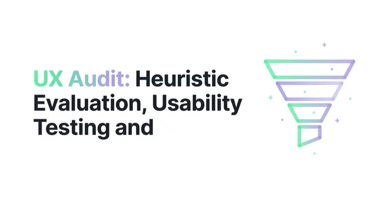 UX Audit: Heuristic Evaluation, Usability Testing and Behaviour Data