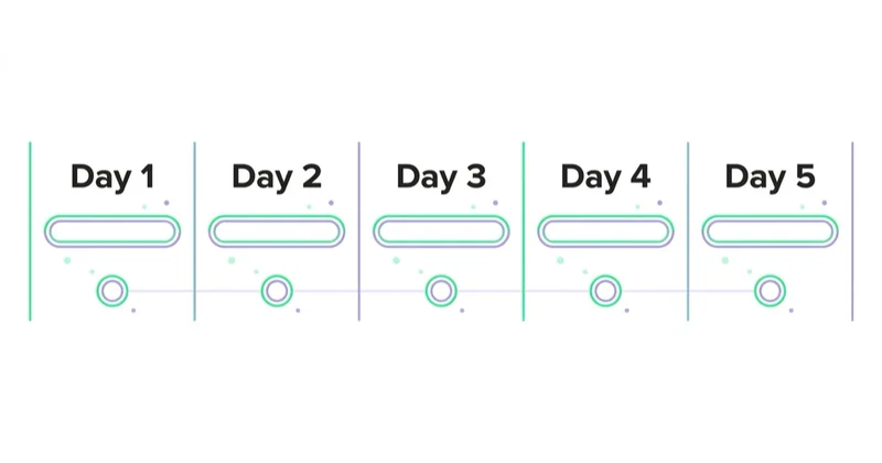 Diagram: A practical audit sequence — Day 1, Day 2, Day 3, Day 4, Day 5.