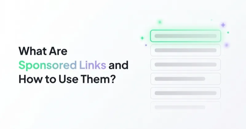 What Are Sponsored Links and How to Use Them?
