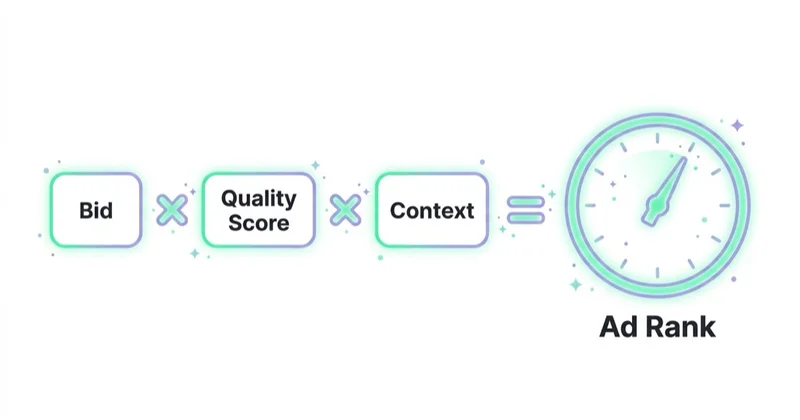 Diagram illustrating how ppc auctions work.