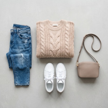 Square display banner — fashion