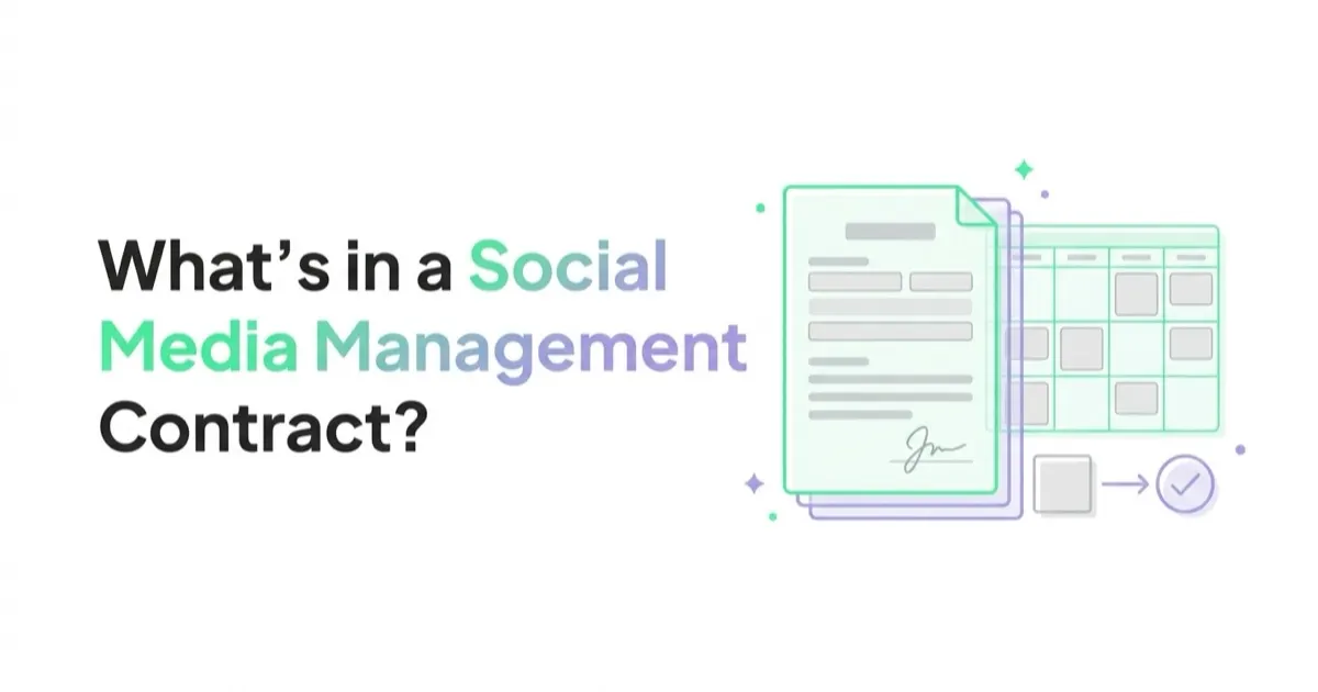 What Should Be in a Social Media Management Contract?