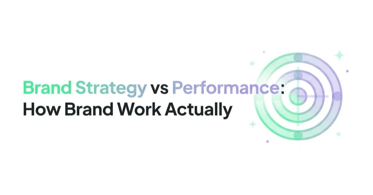Brand Strategy vs Performance: How Brand Work Actually Shows Up in Revenue