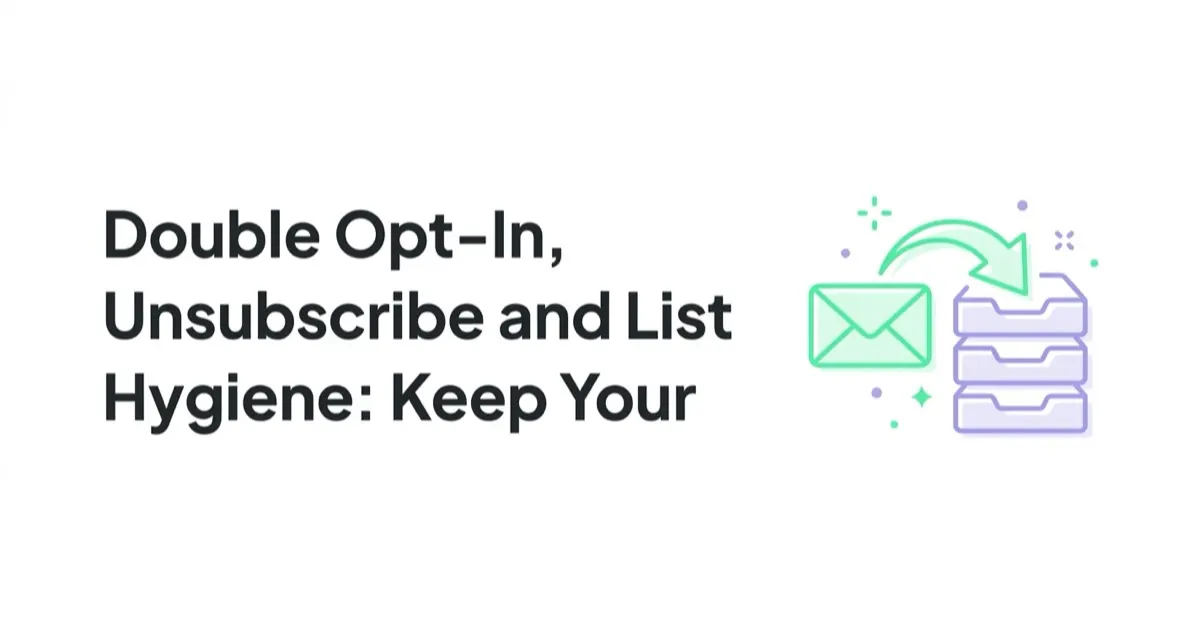 Double Opt-In, Unsubscribe and List Hygiene: Keep Your List Healthy